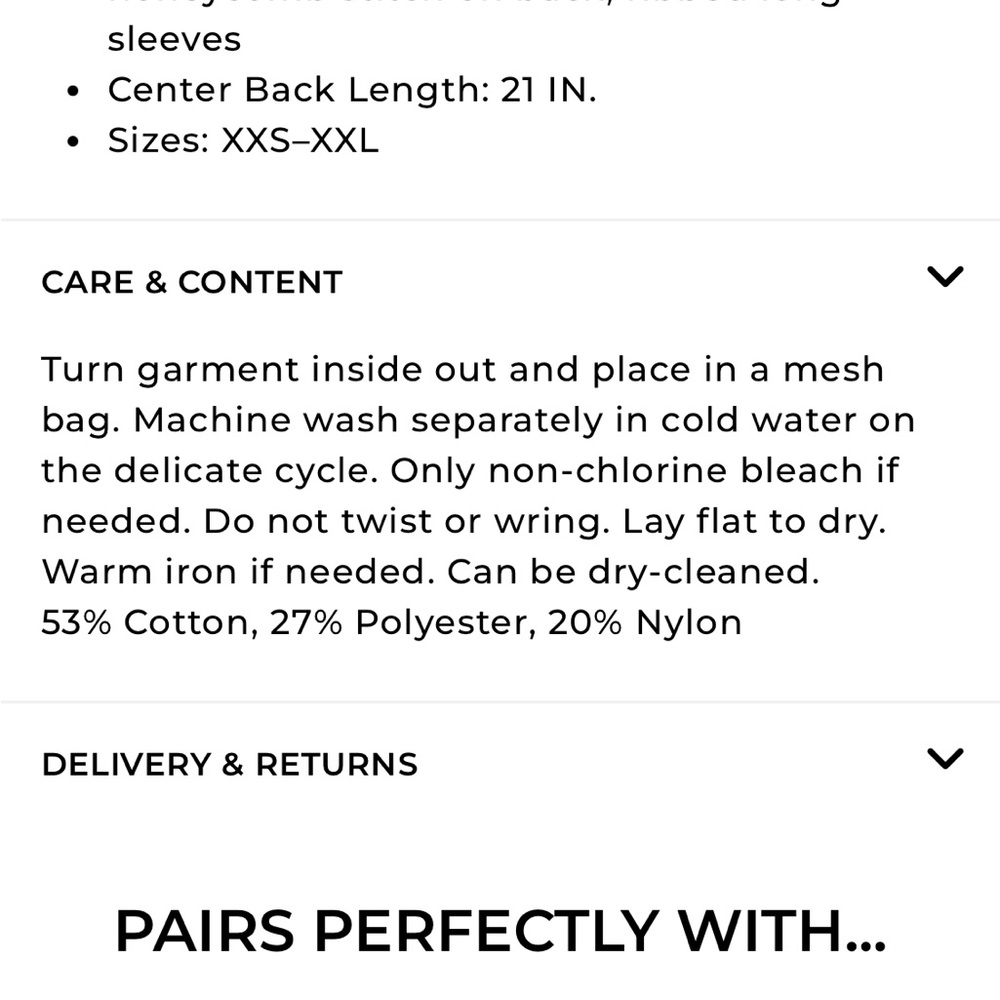 Cabi Perfect Pullover size Medium - image 6